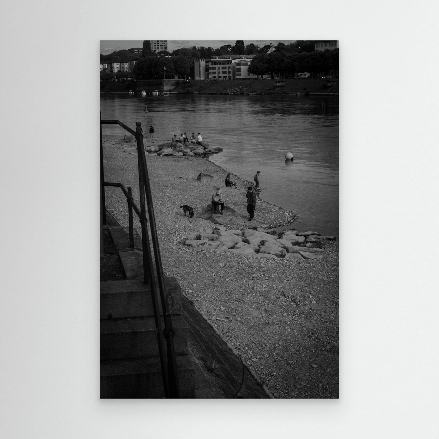 stillness along the river bank