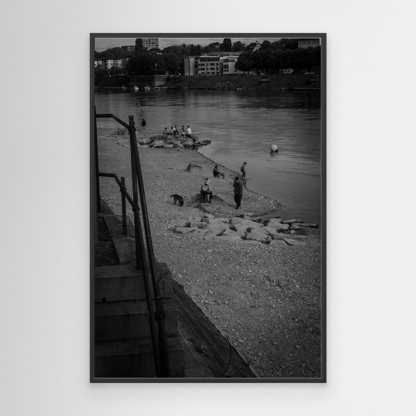 stillness along the river bank