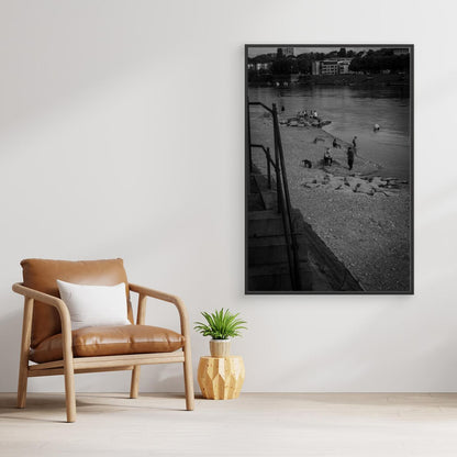 stillness along the river bank