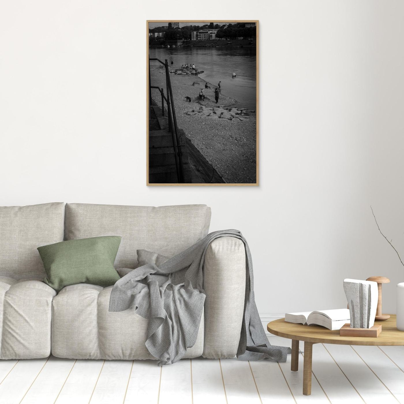 stillness along the river bank