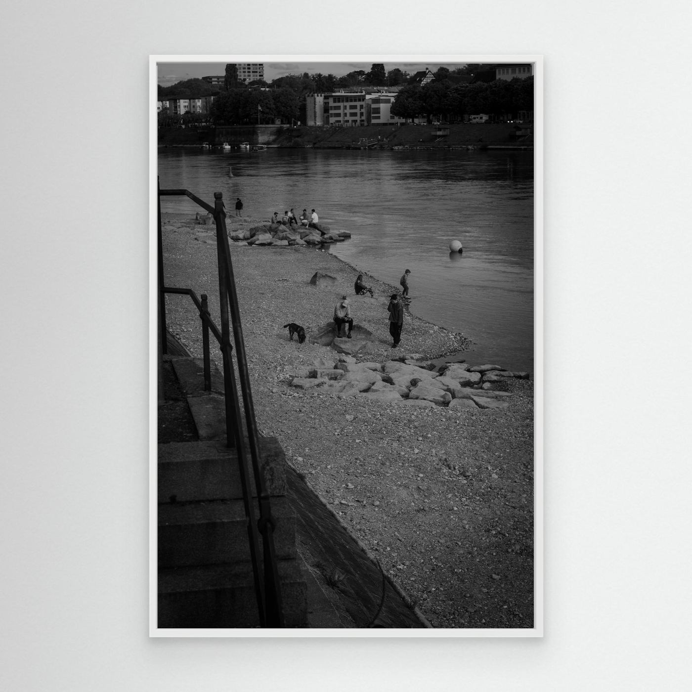 stillness along the river bank