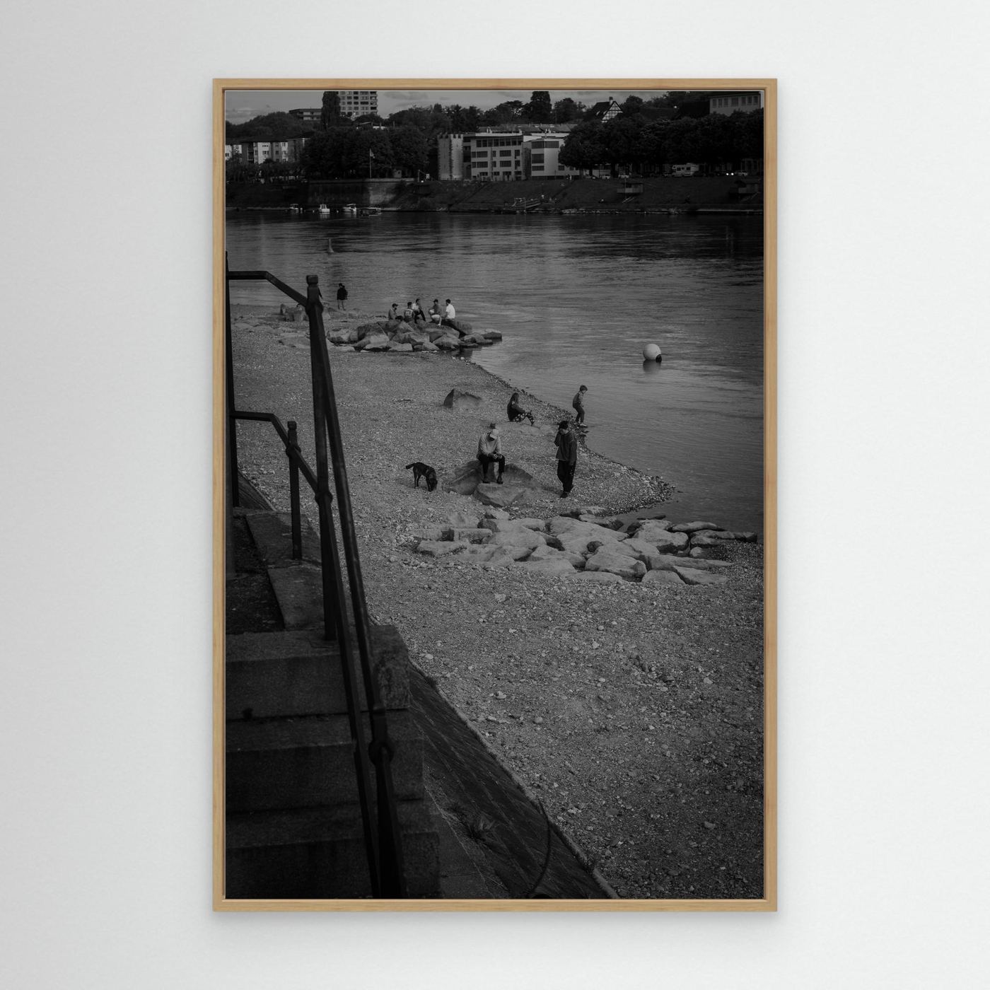 stillness along the river bank